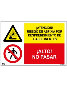 Señal Atención Riesgo de...