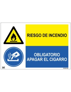 Señal Riesgo de Incendio....