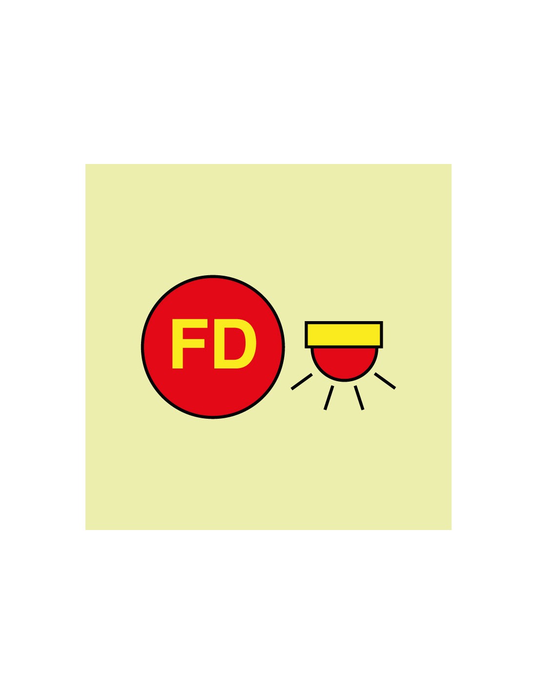 Señal Luminiscente PVC. Espacio Protegido con Alarma Automática