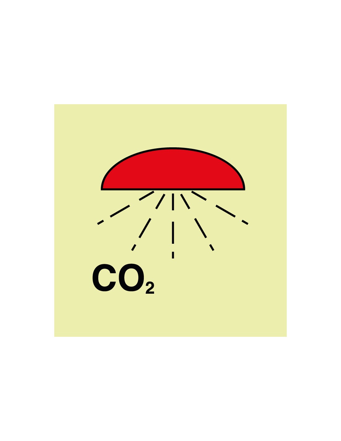 Señal Luminiscente PVC 1,1 mm. Espacio Protegido por CO2