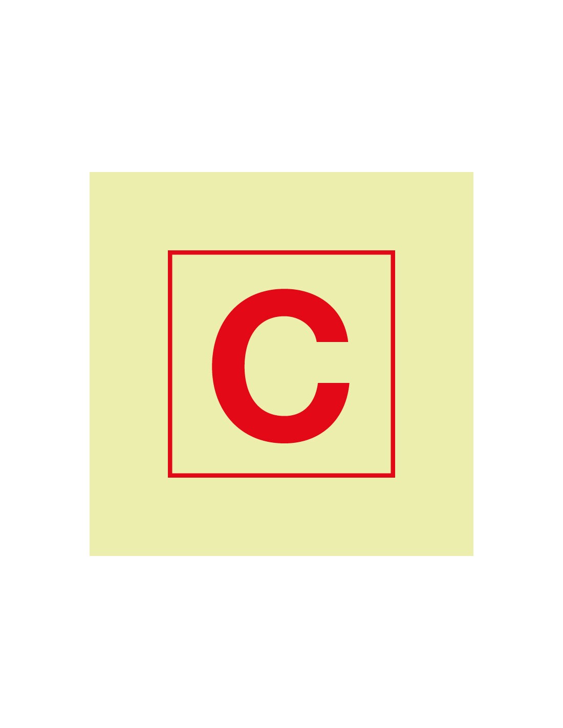 Señal Luminiscente PVC 1,1 mm. Estación de Control