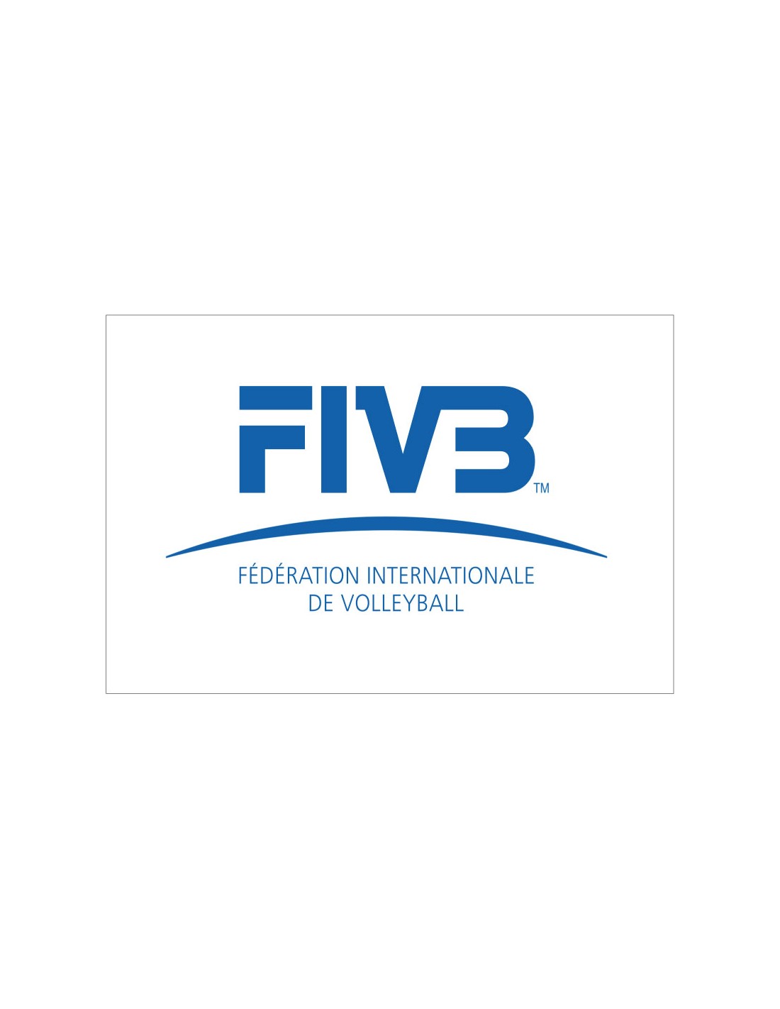 Bandera de la FIVB. Federación Internacional de VolleyBall