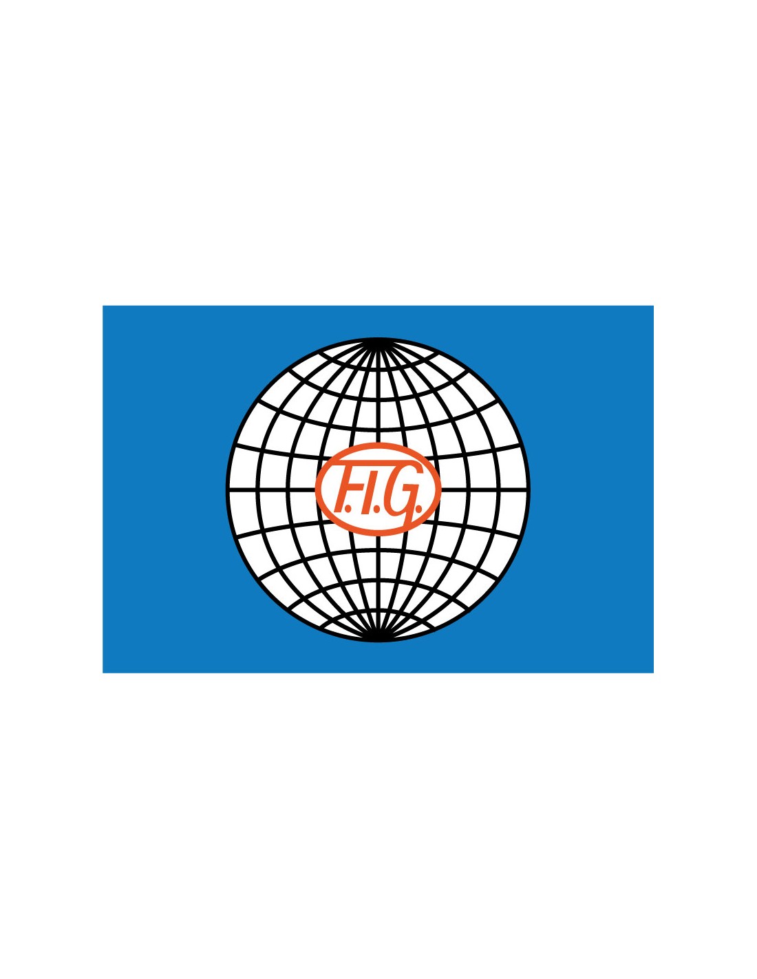 Bandera de la FIG. Federación Internacional de Gimnasia