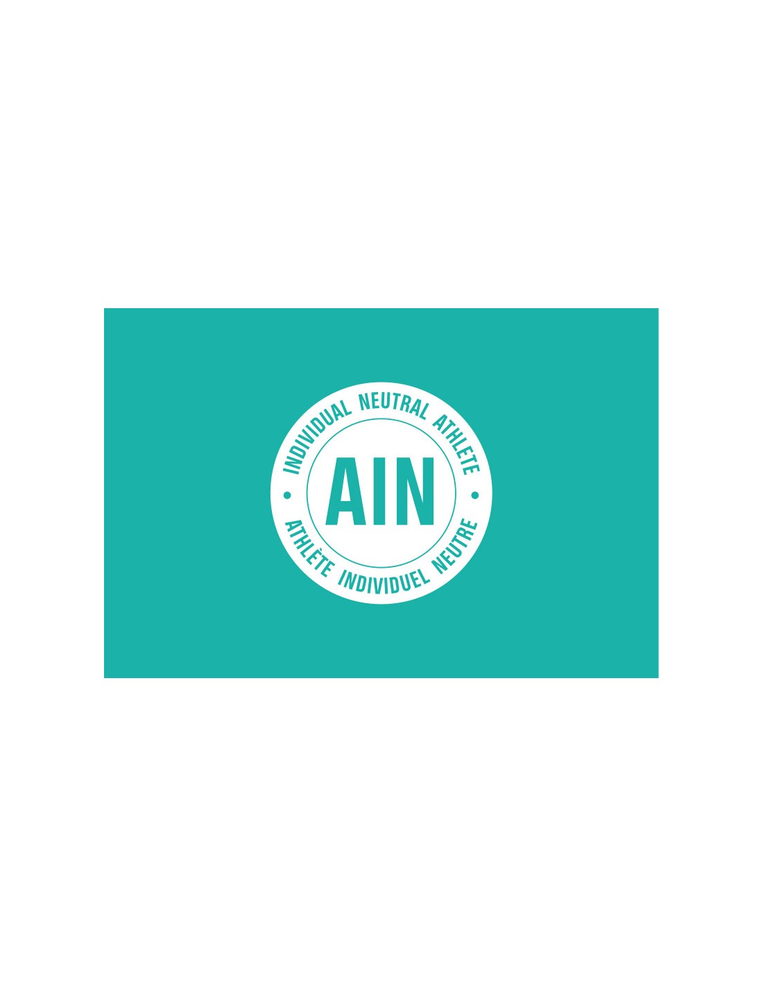 Bandera AIN. Individual Neutral Athletes