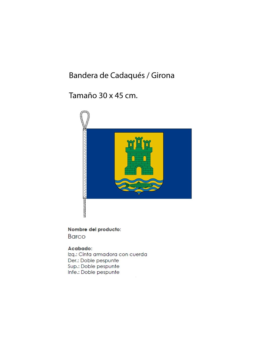 Banderas Personalizadas. Especial Barco