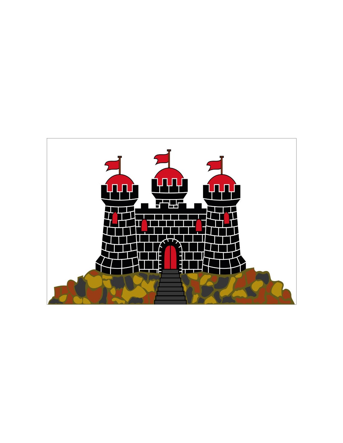 Bandera de Edimburgo. Escocia