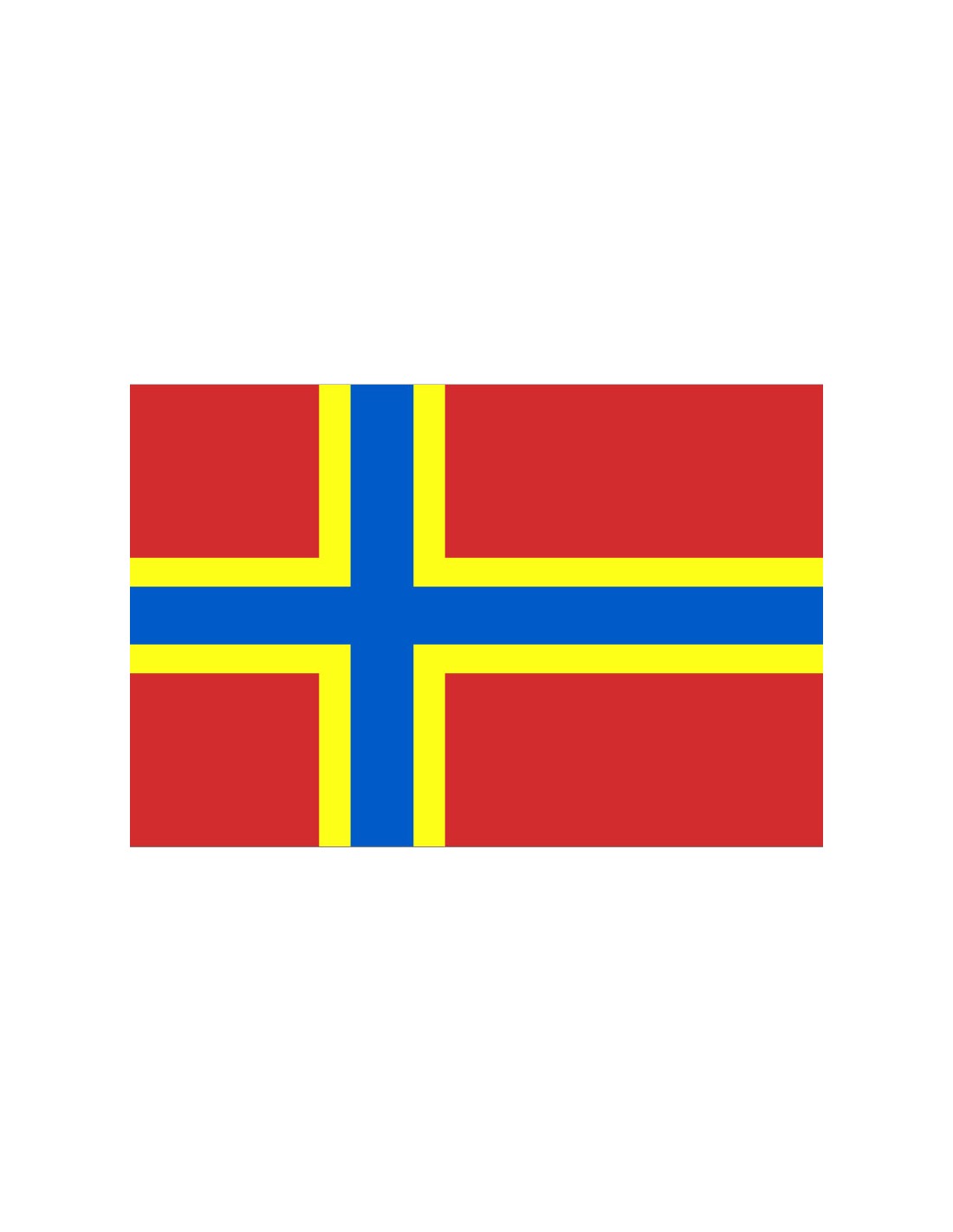 Bandera de Las Islas Orcadas. Orkney