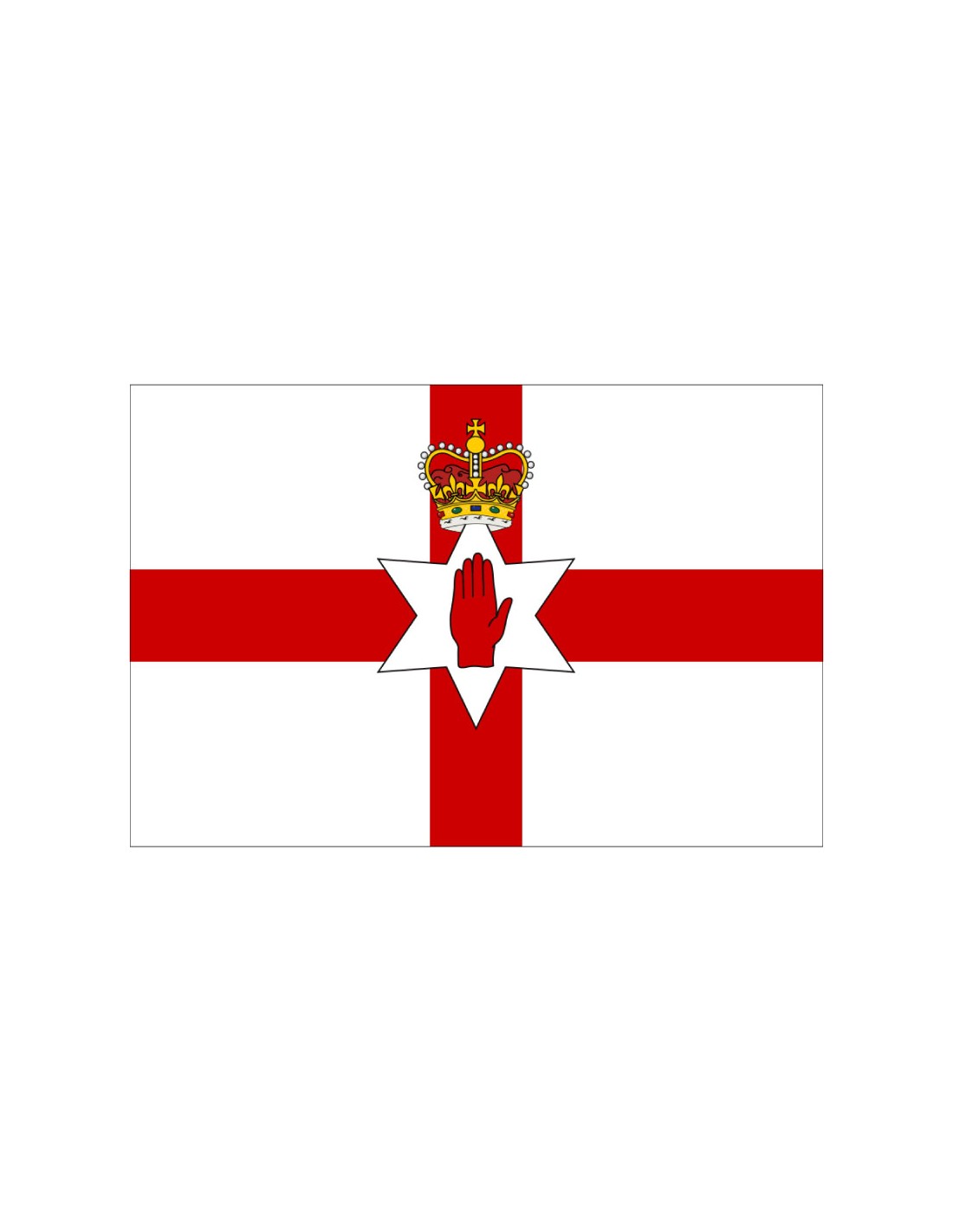 Bandera de Irlanda del Norte. Northern Ireland