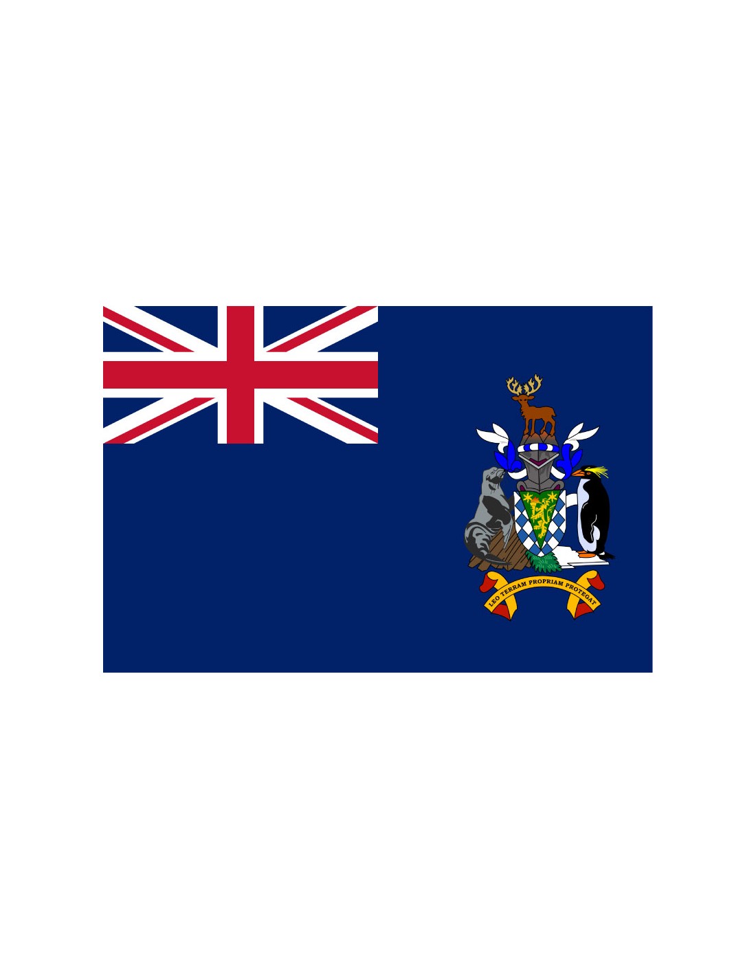 Bandera de Islas Georgias del Sur y Sandwich del Sur