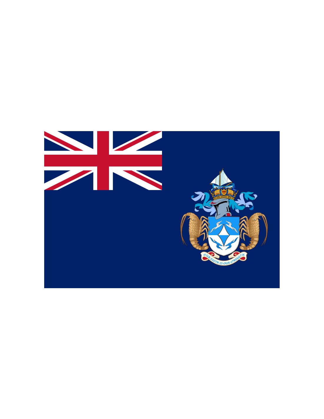 Bandera de Isla Tristán de Acuña