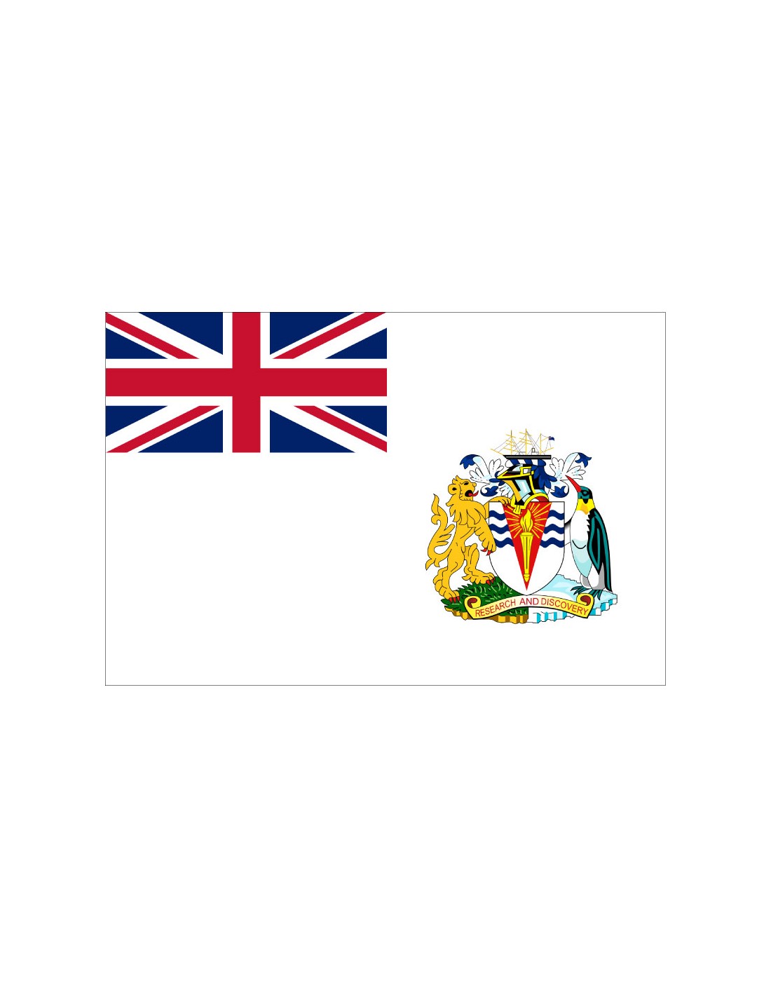Bandera del Territorio Antártico Británico