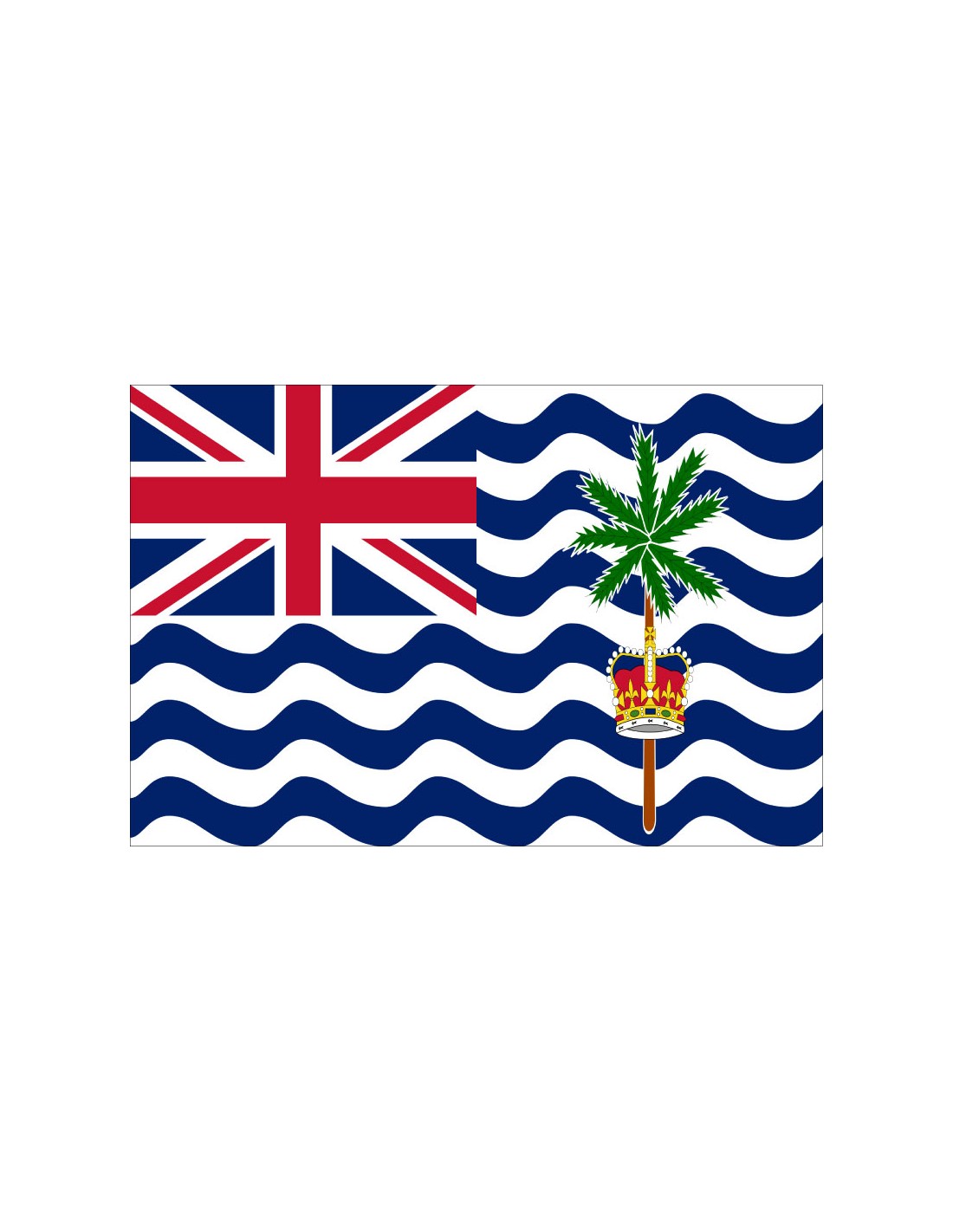 Bandera del Territorio Británico en el Océano Indico