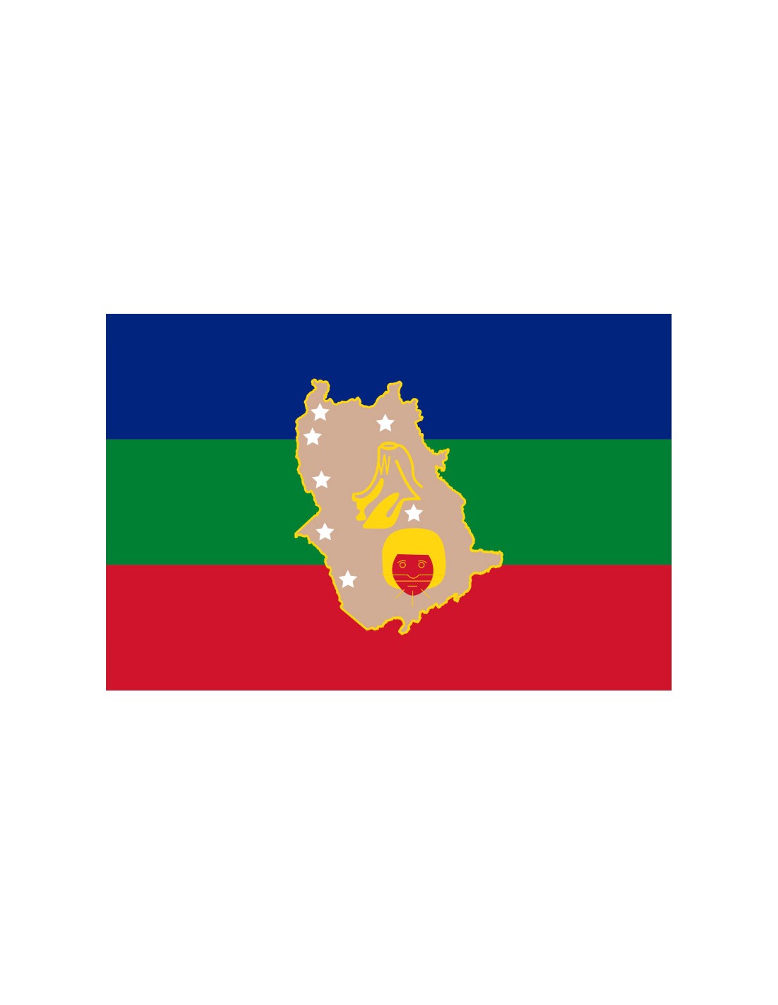 Bandera del Estado de Amazonas. Venezuela