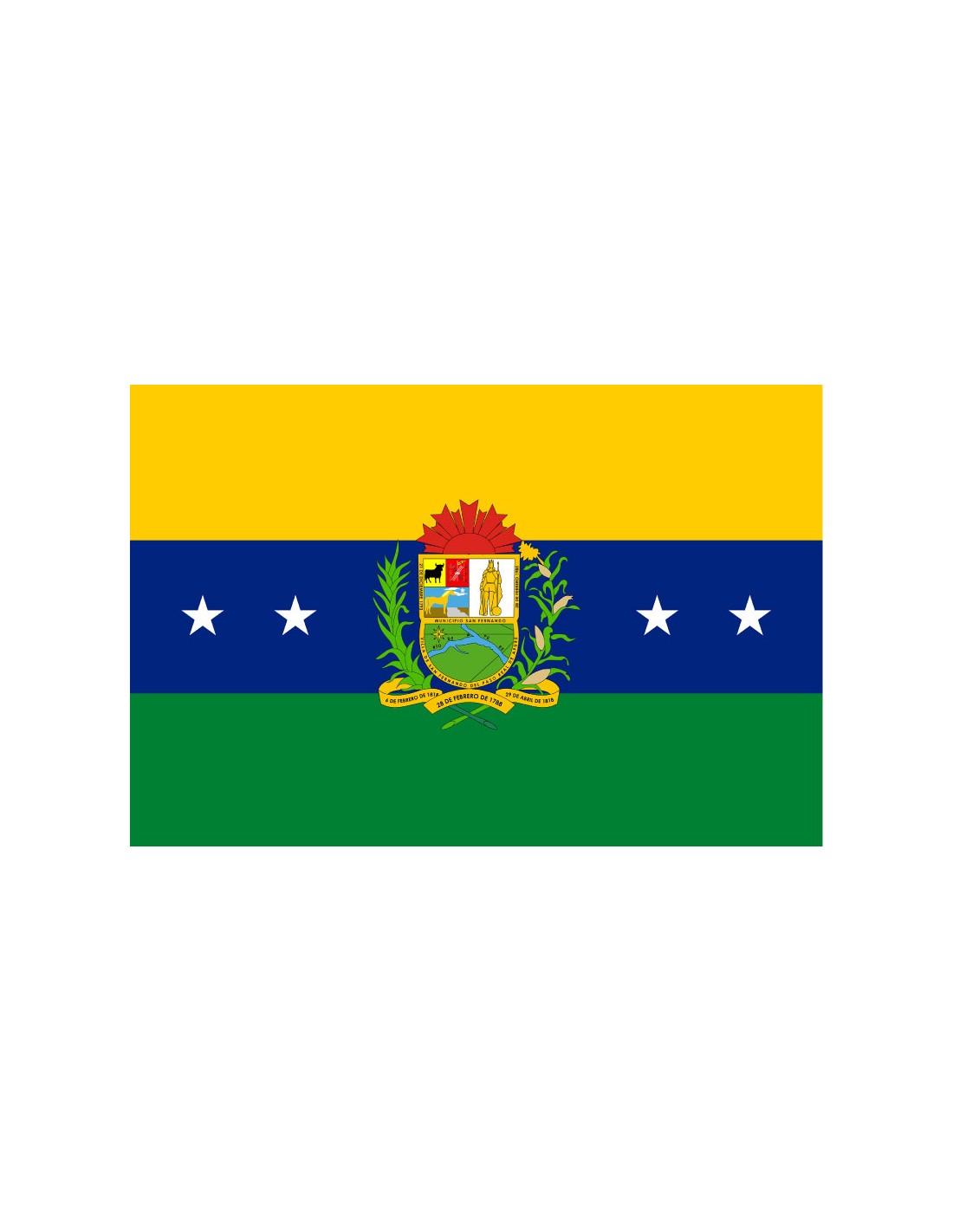 Bandera de San Fernando. Venezuela