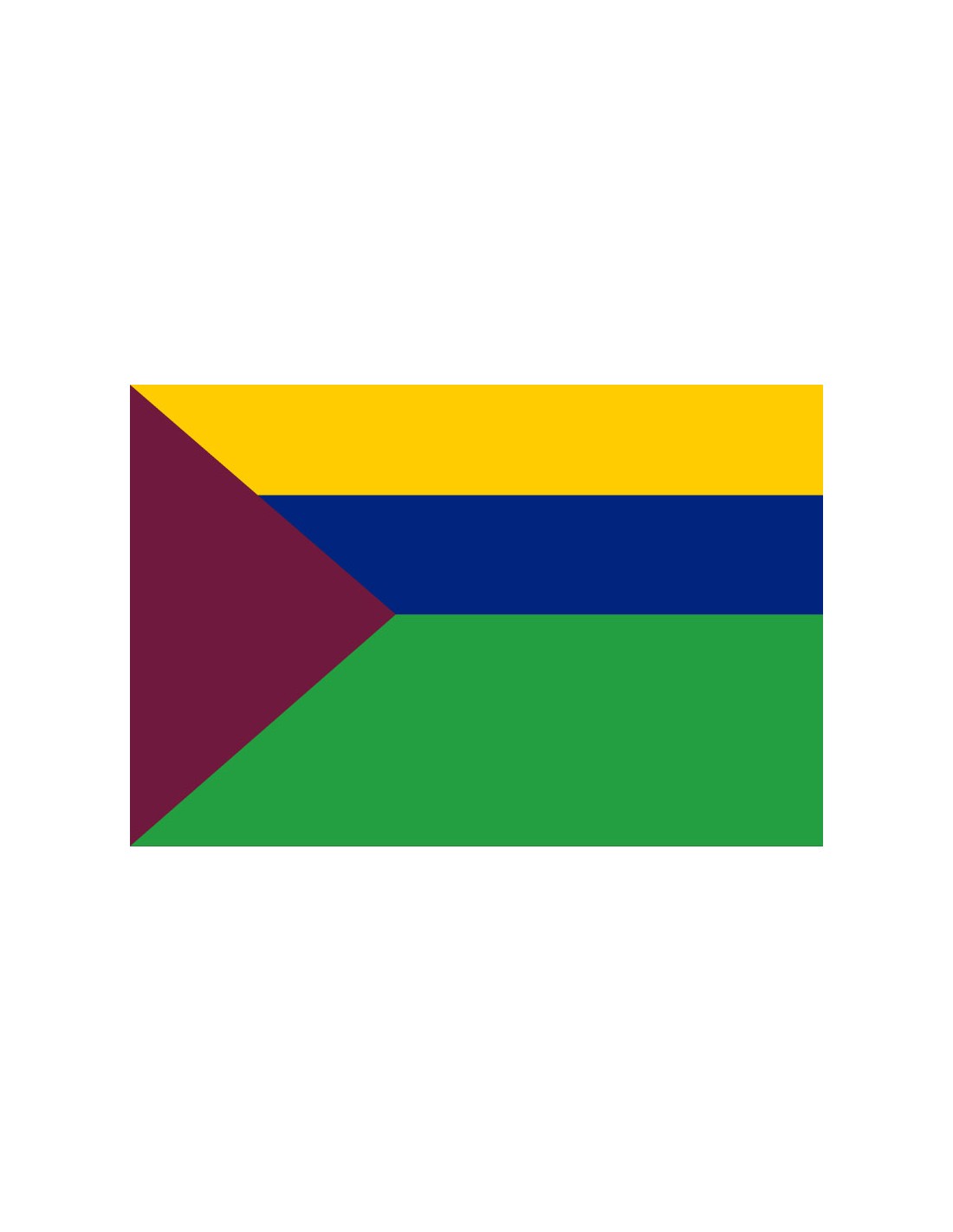 Bandera de Bolívar. Aragua. Venezuela