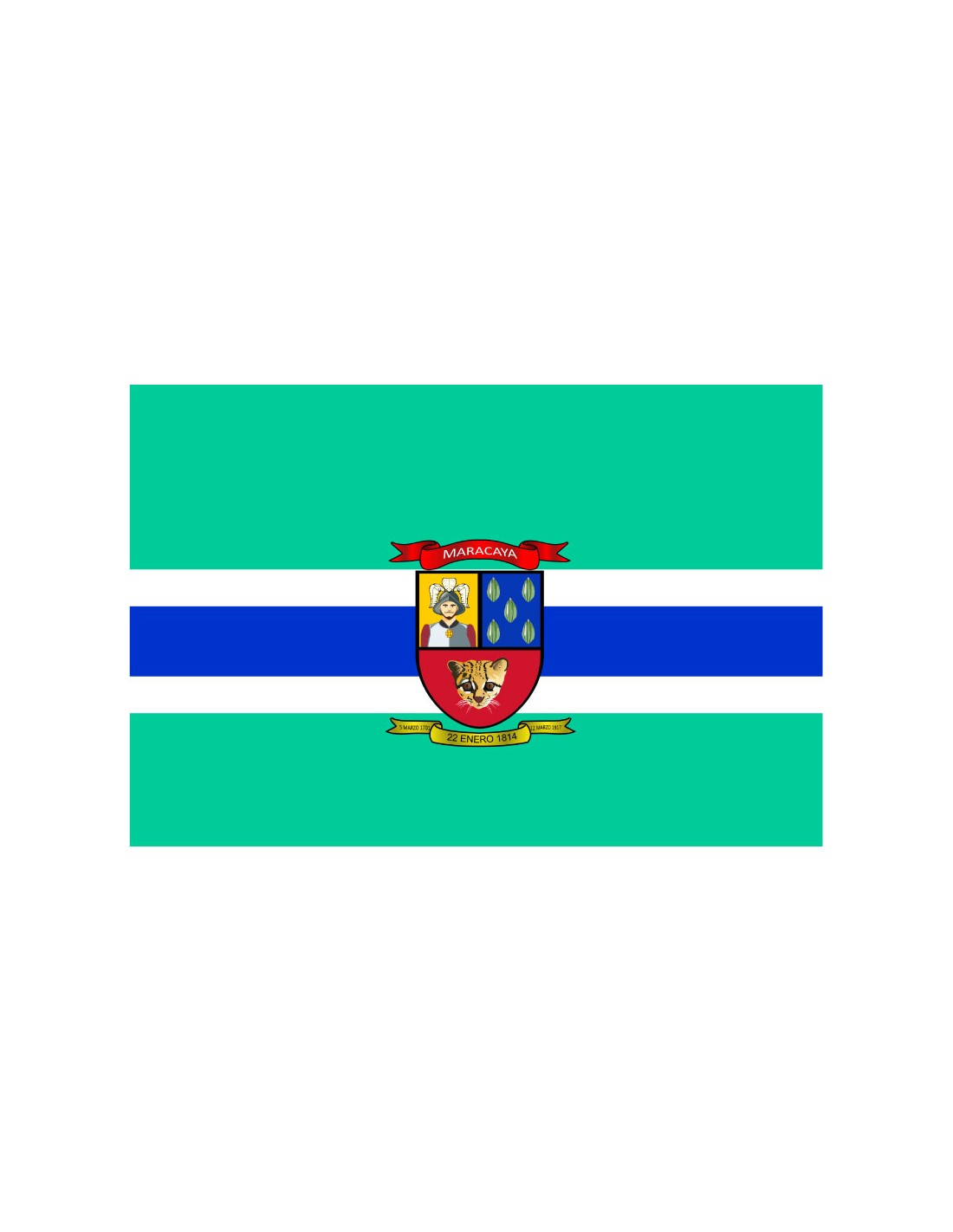 Bandera de Girardot. Venezuela