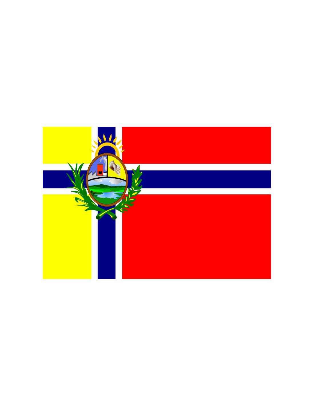 Bandera de Sucre. Aragua. Venezuela