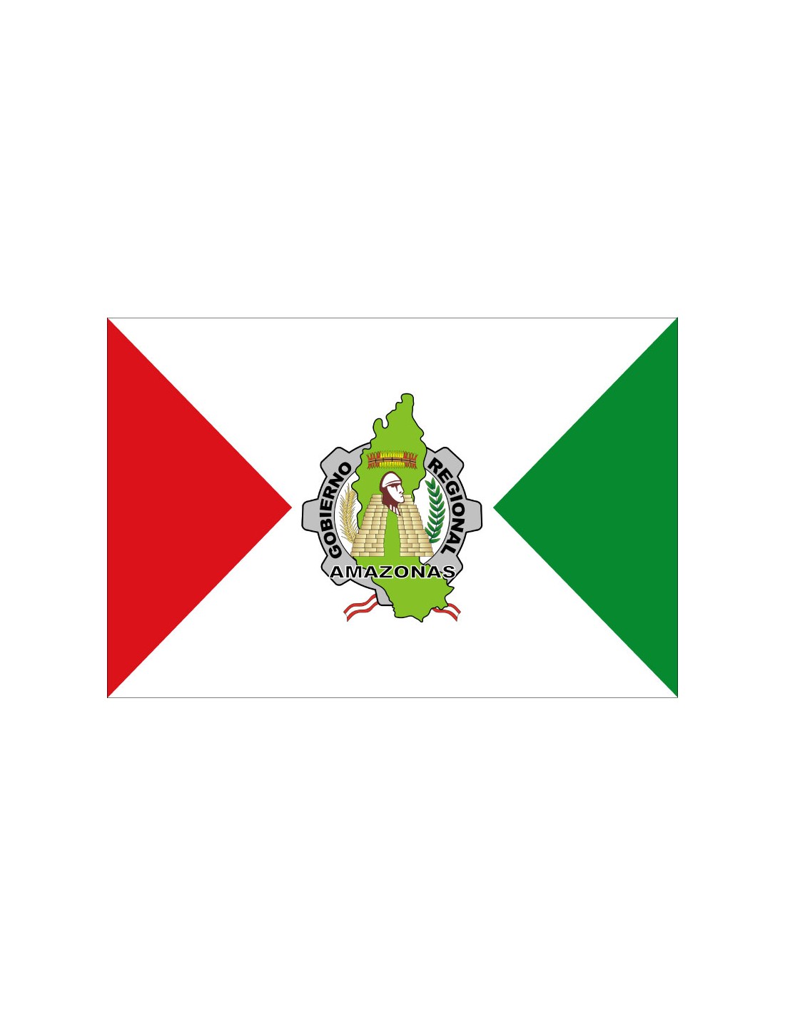 Bandera del Departamento de Amazonas. Perú