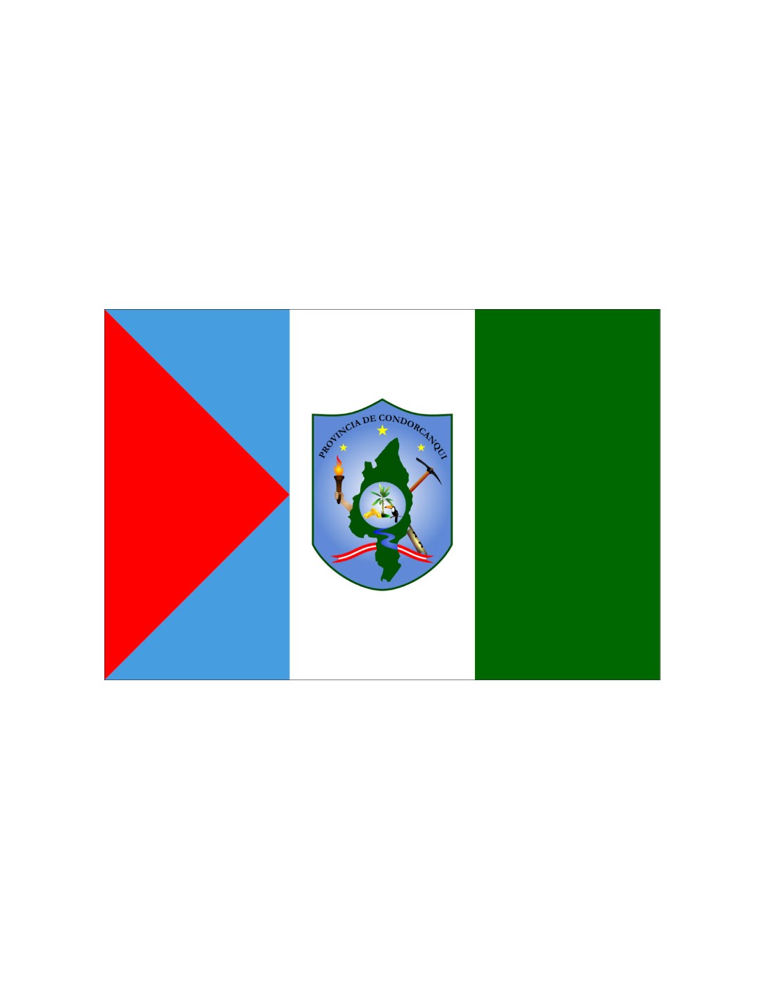 Bandera de Santa María de Nieva. Perú