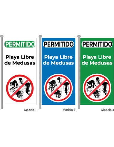 Bandera Playa Libre de Medusas
