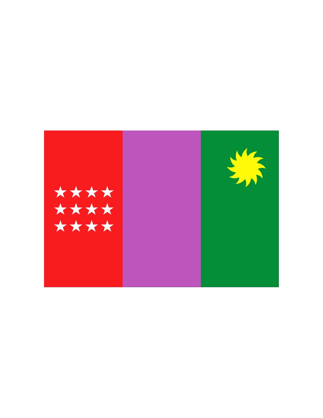 Bandera de Jaén. Perú