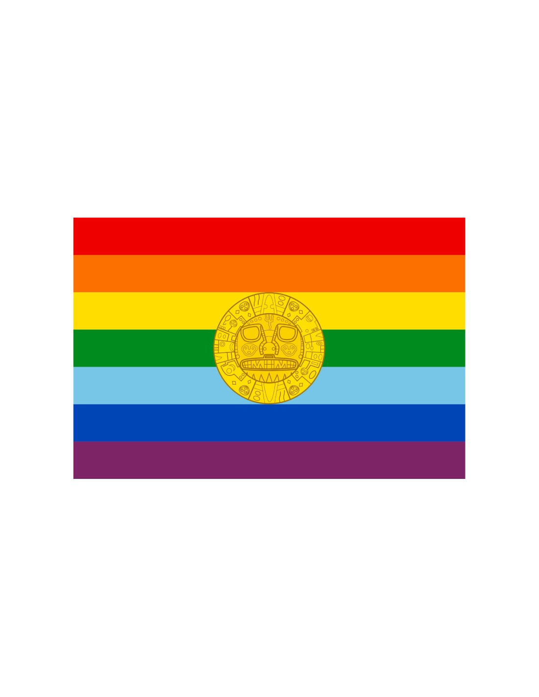 Bandera de Cuzco. Perú