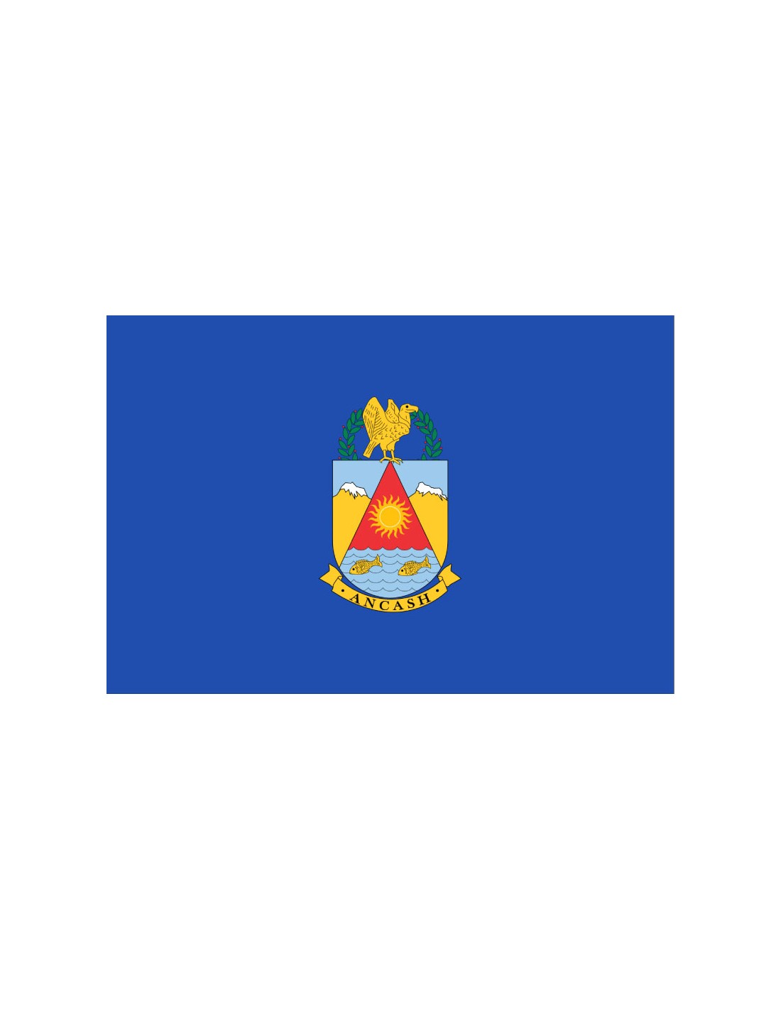 Bandera del Departamento de Ancash. Perú