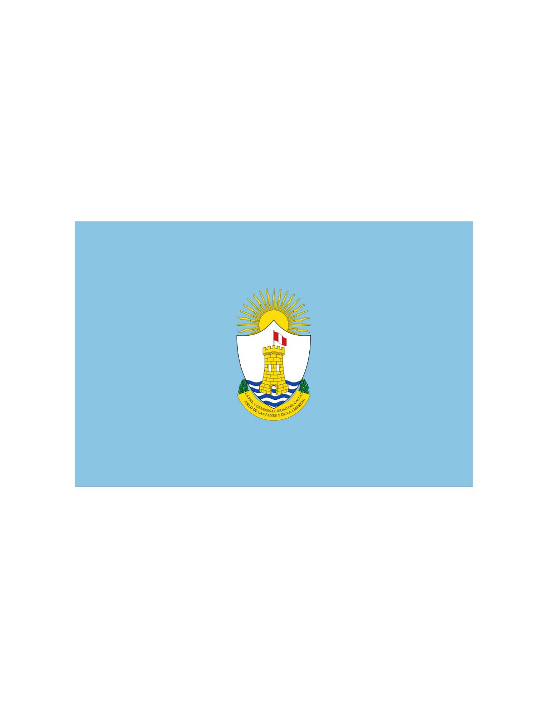 Bandera Provincia del Callao. Perú