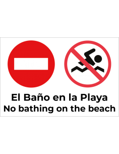 Bandera Prohibido el Baño