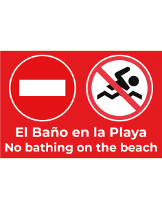 Bandera Prohibido el Baño