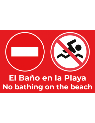 Bandera Prohibido el Baño