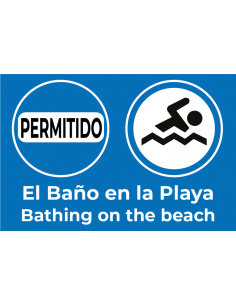 Bandera Permitido el Baño