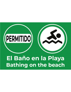 Bandera Permitido el Baño