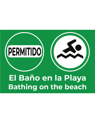 Bandera Permitido el Baño