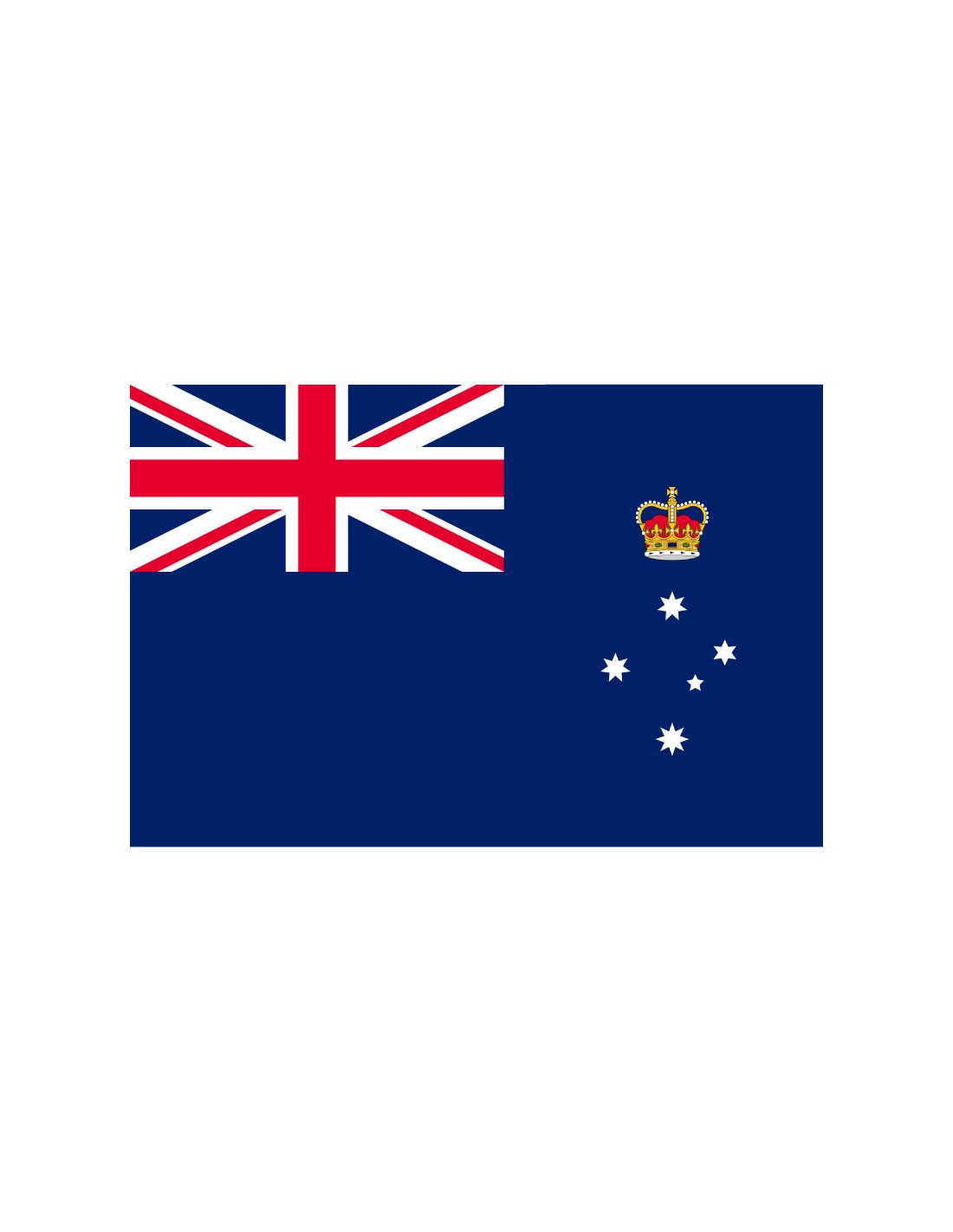 Bandera del Estado de Victoria. Australia
