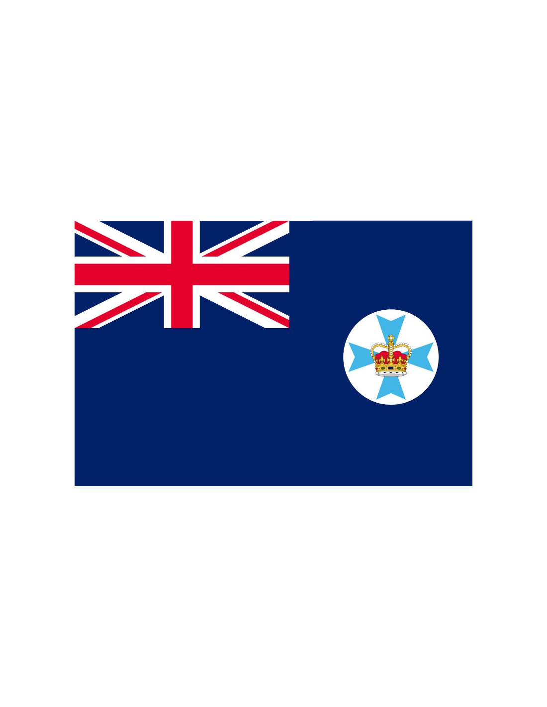 Bandera del Estado de Queensland. Australia
