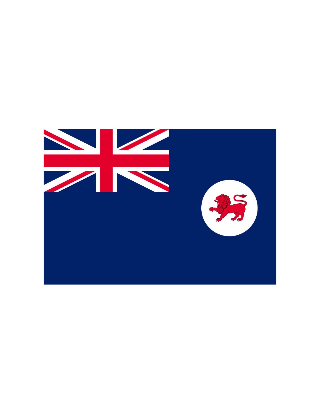 Bandera del Estado de Tasmania. Australia