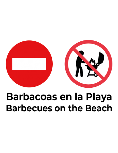 Bandera Prohibido Hacer Barbacoas