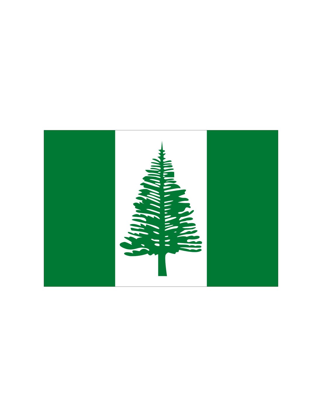 Bandera de la Isla Norfolk. Australia