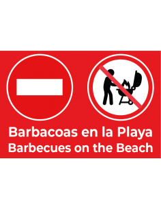 Bandera Prohibido Hacer Barbacoas