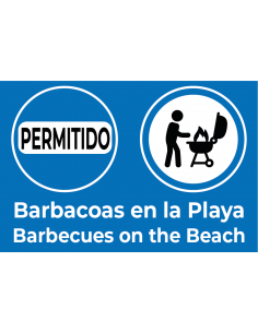 Bandera Permitido Hacer Barbacoas