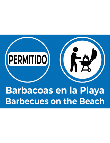 Bandera Permitido Hacer Barbacoas