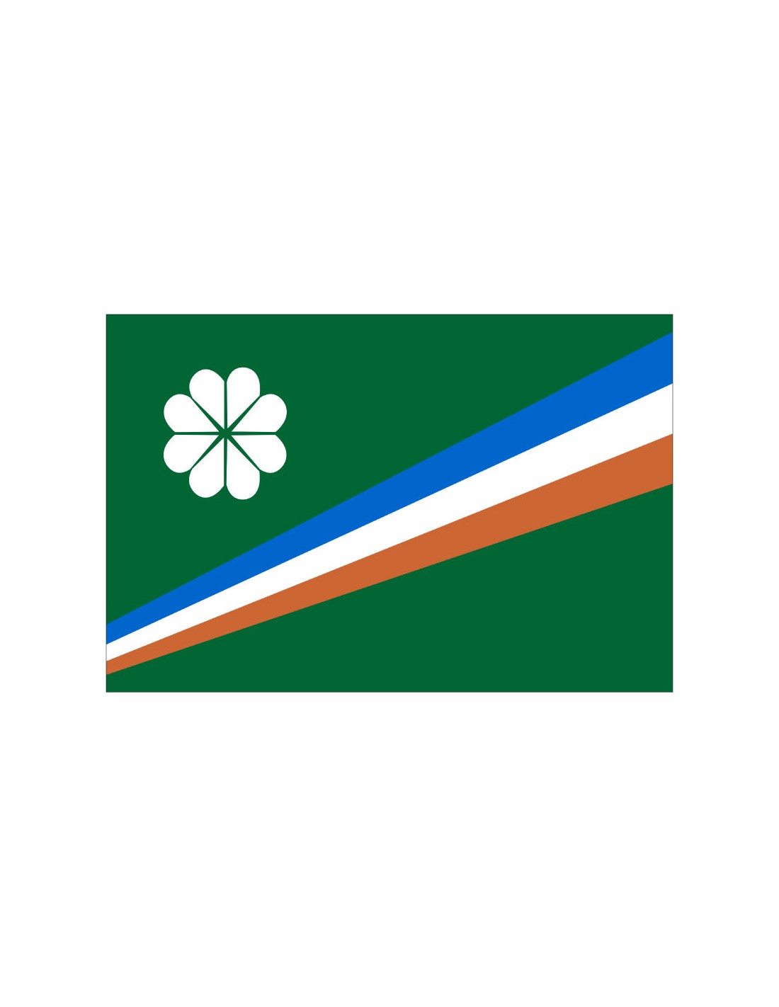 Bandera de Kwajalein. Islas Marshall