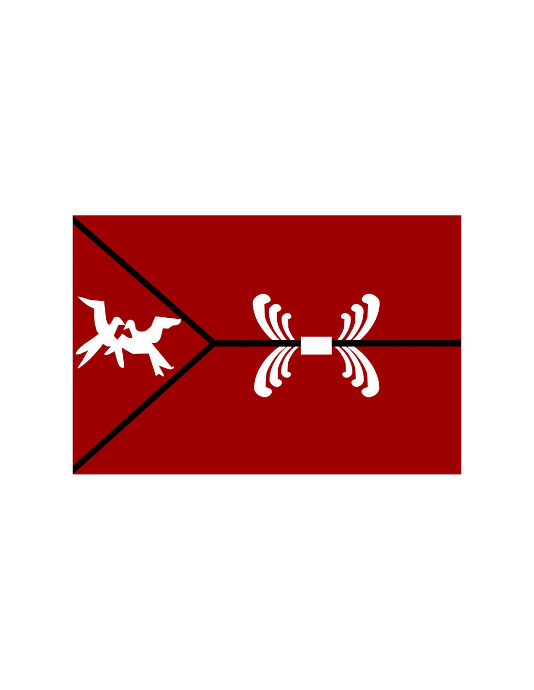 Bandera de Ujae. Islas Marshall