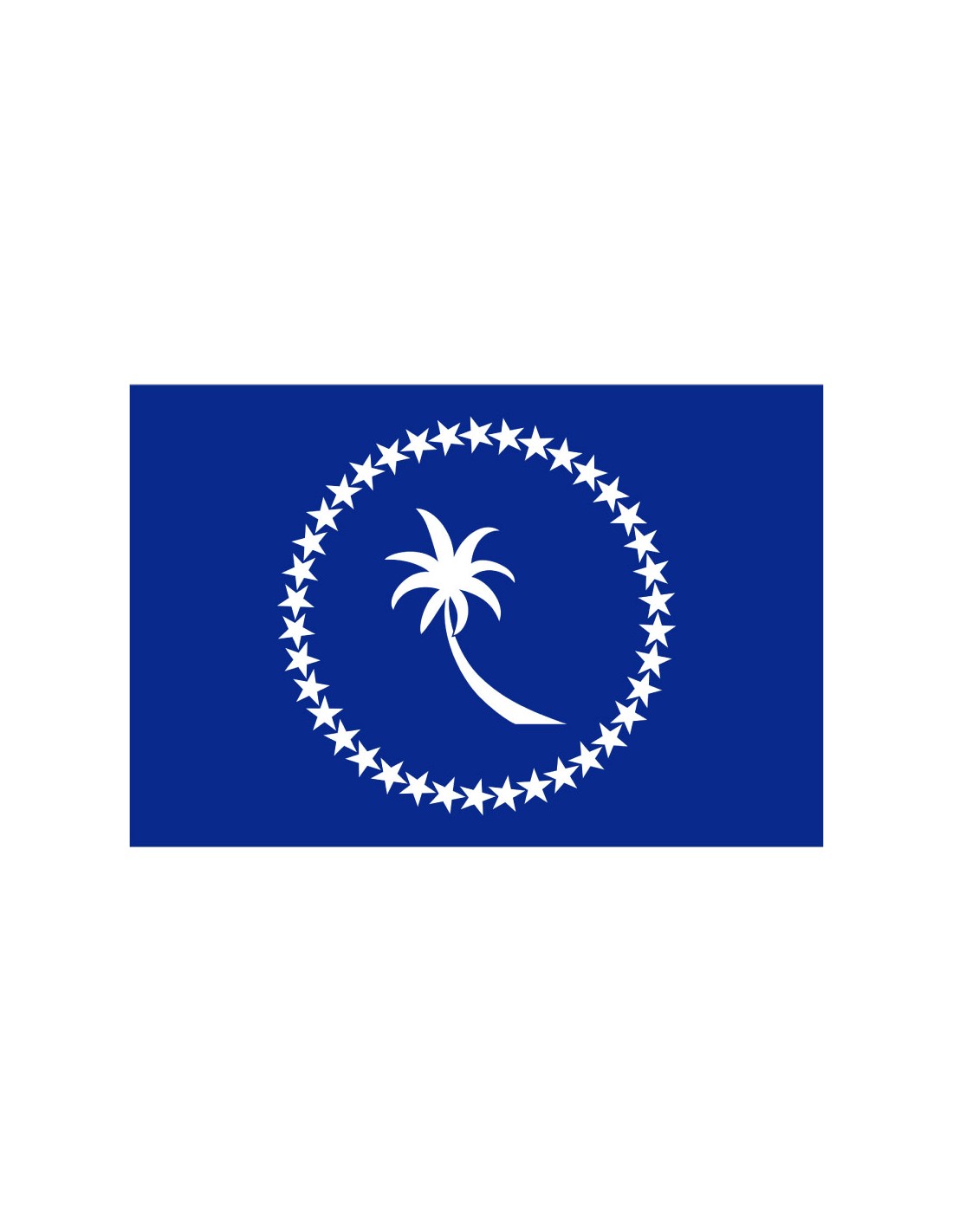 Bandera del Estado de Chuuk. Micronesia