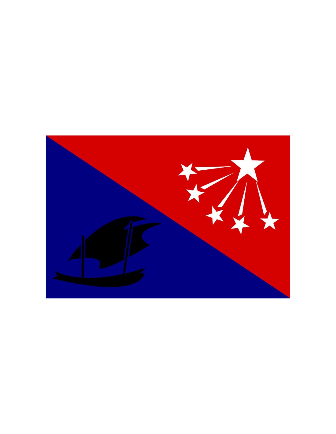 Bandera de Central. Papua Nueva Guinea