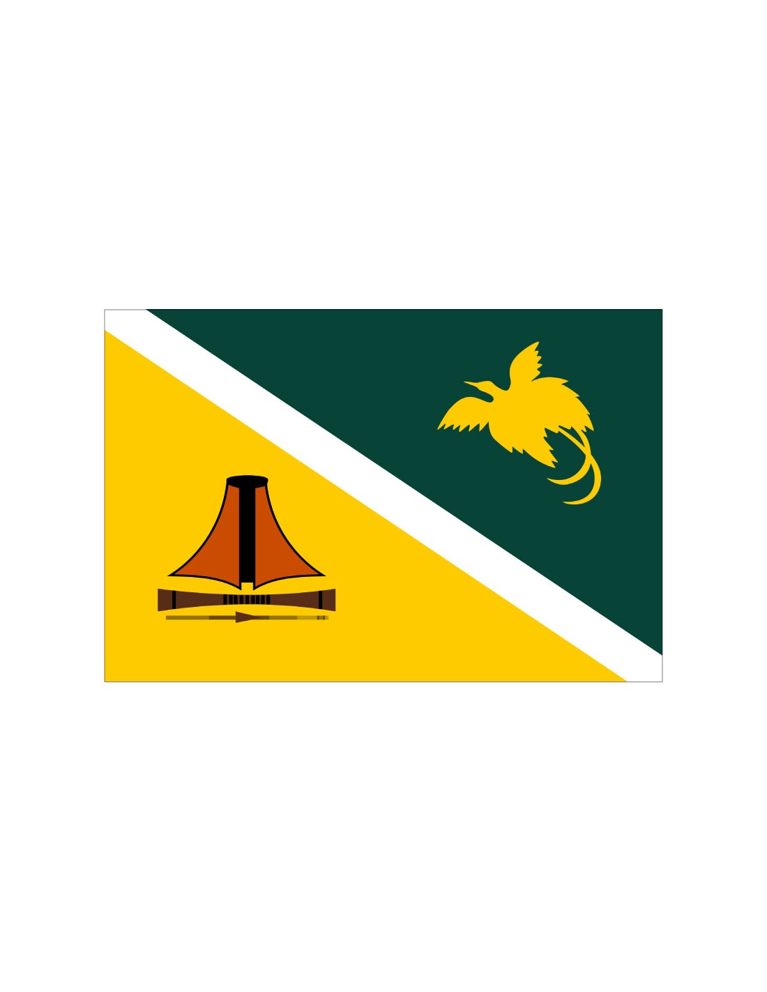 Bandera de Jiwaka. Papua Nueva Guinea