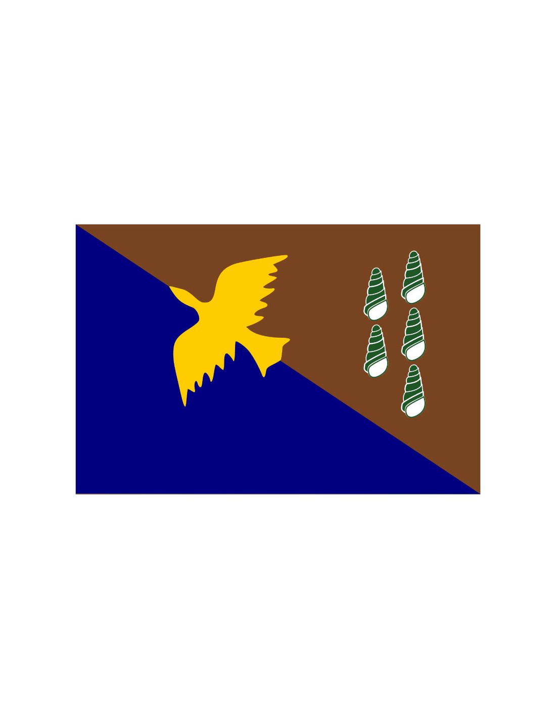 Bandera de Manus. Papua Nueva Guinea