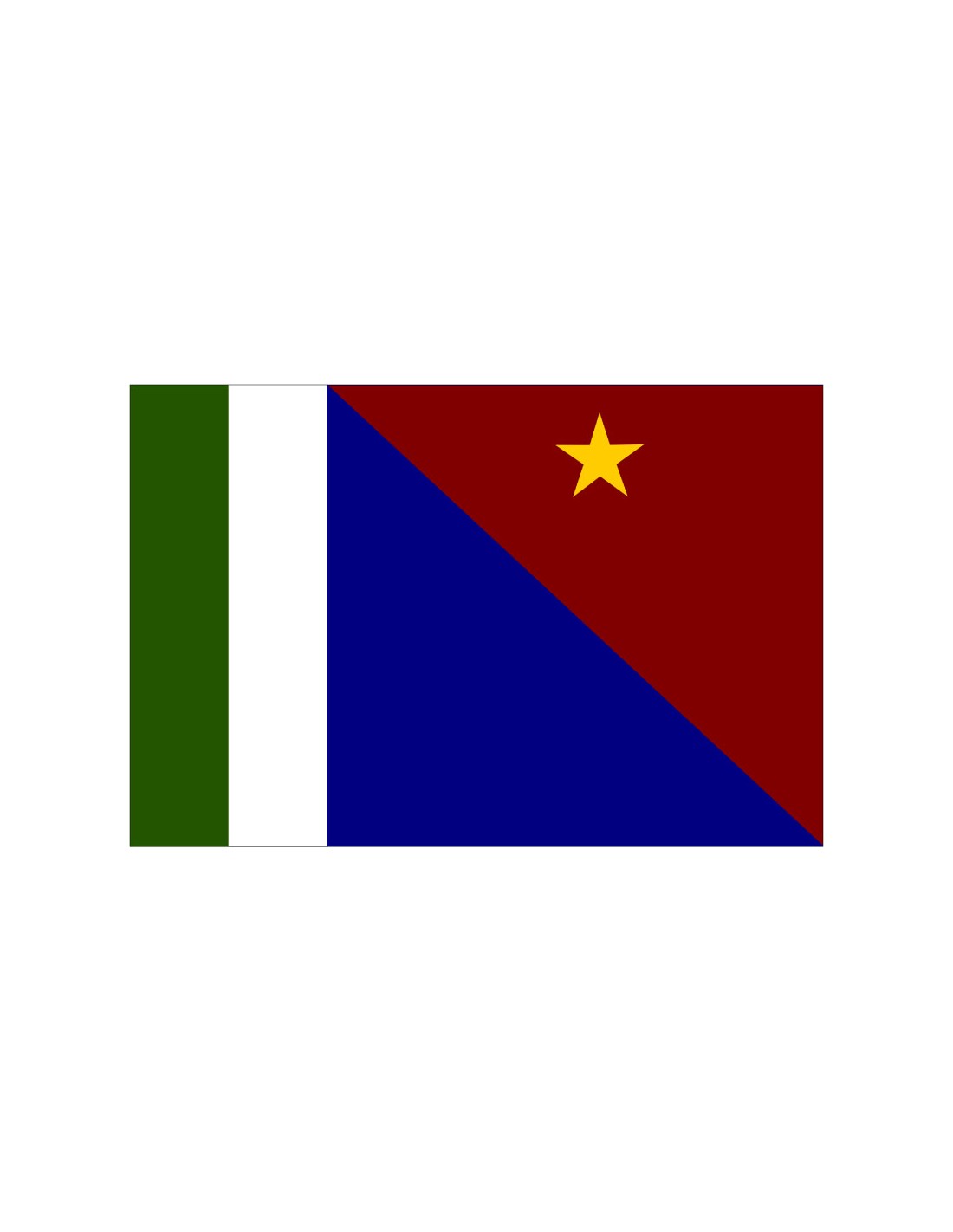 Bandera de Milne Bay. Papua Nueva Guinea