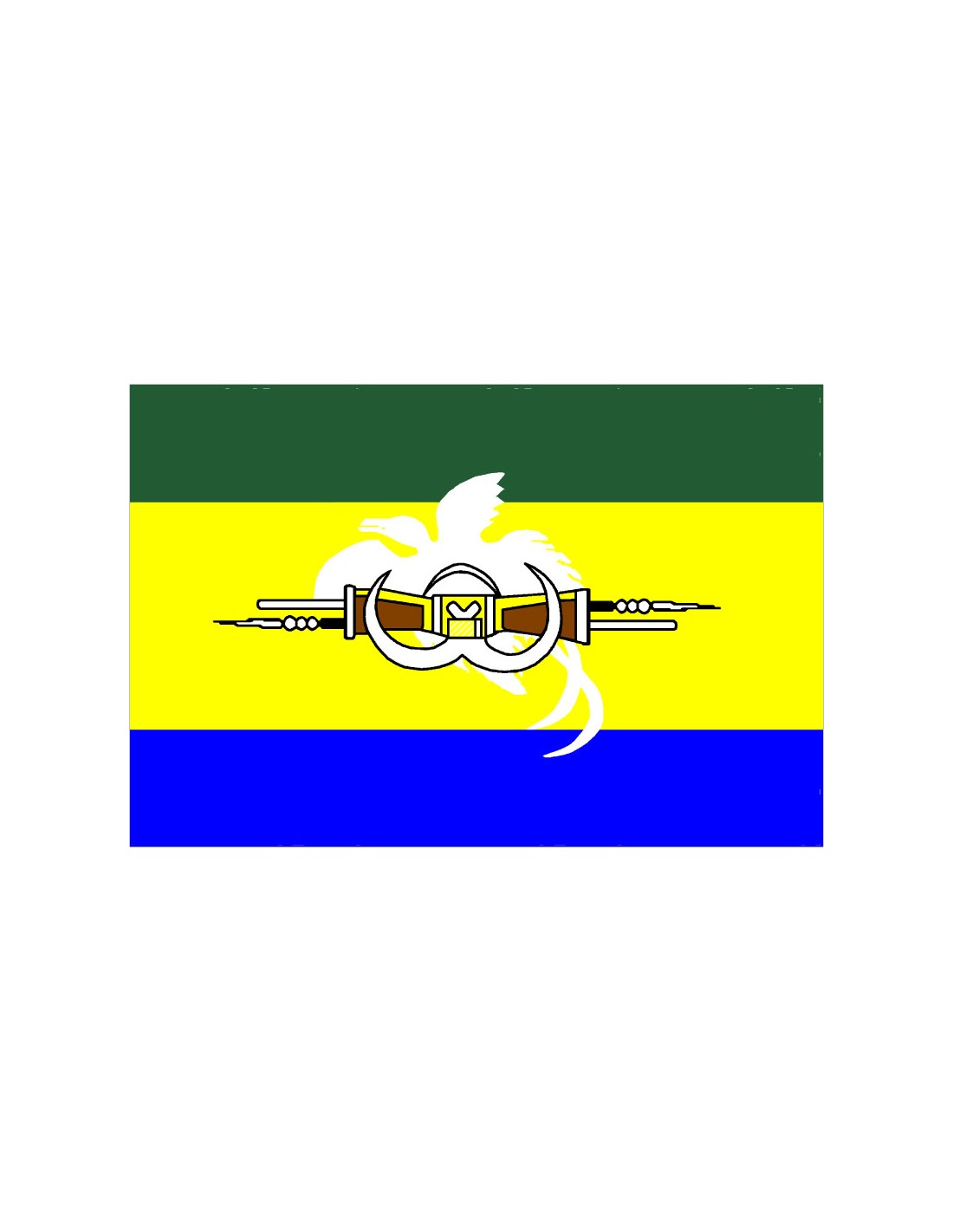 Bandera de Morobe. Papua Nueva Guinea